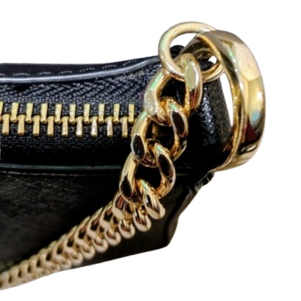 Michael Kors Jet Set Travel Medium Pouchette Crossbody Bag in Black - Picture 7 of 17